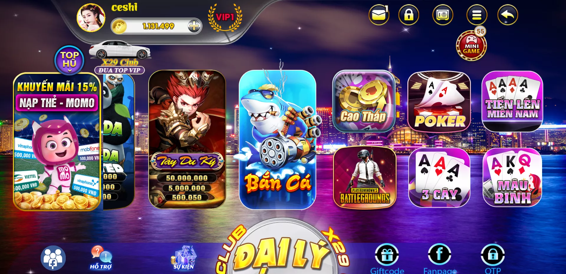 【纯越南语cocos超精美电玩游戏3套UI】拉霸竞猜+带控制+纯源码非组件插图1