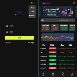 新版UI海外外汇微盘系统/多语言微交易/前端uniapp-新码网