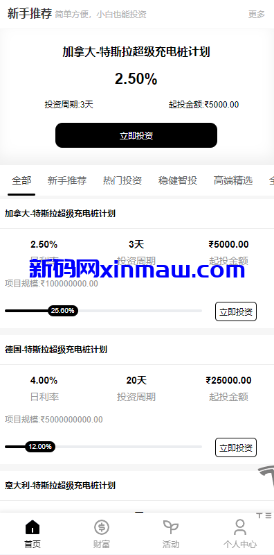 图片[4]-新版海外特斯拉投资系统/多语言投资理财/前端vue-新码网