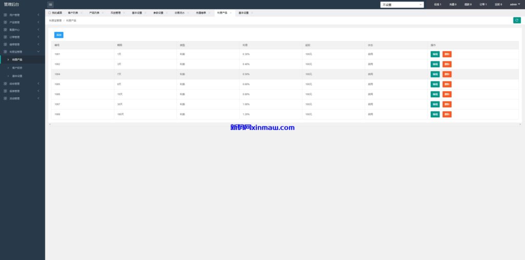 图片[29]-PC自适应微盘系统/微交易所/伪交易所/利息宝/单控全控-新码网