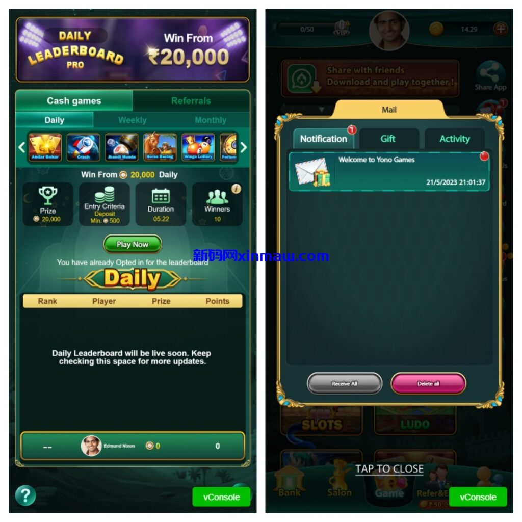 图片[1]-cocos2d竖版印度棋牌游戏源码/Yono games源码/rummy源码/印度slots源码-新码网