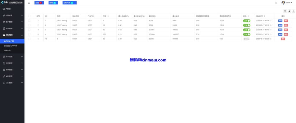 图片[23]-仿okx欧意多语言交易所源码/永续合约/锁仓挖矿/插针-新码网