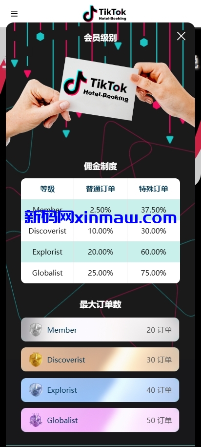 图片[3]-多语言TIKTOK酒店刷单/旅游抢单源码/连单/信用分-新码网
