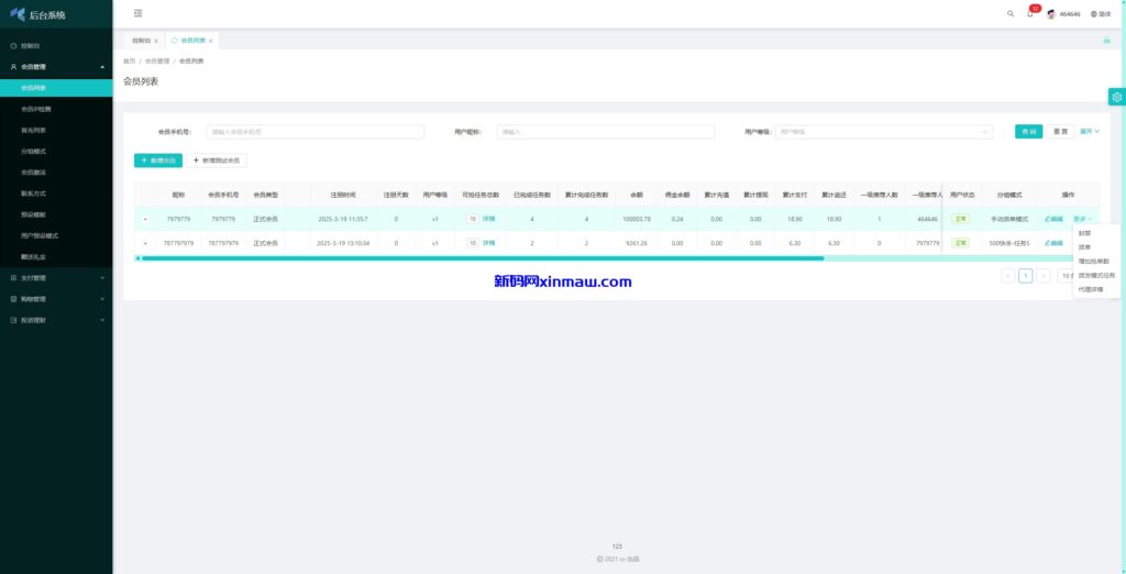 图片[12]-海外抢单刷单系统/手动派单/分组模式/余额宝/总代理/代理-新码网
