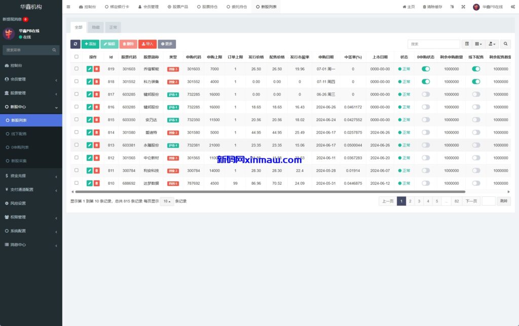 图片[13]-A股股票交易系统/新股申购/证券交易/前端VUE-新码网