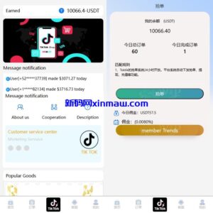 海外TIKTOK抢单刷单系统/多语言刷单/打针/重置订单-新码网