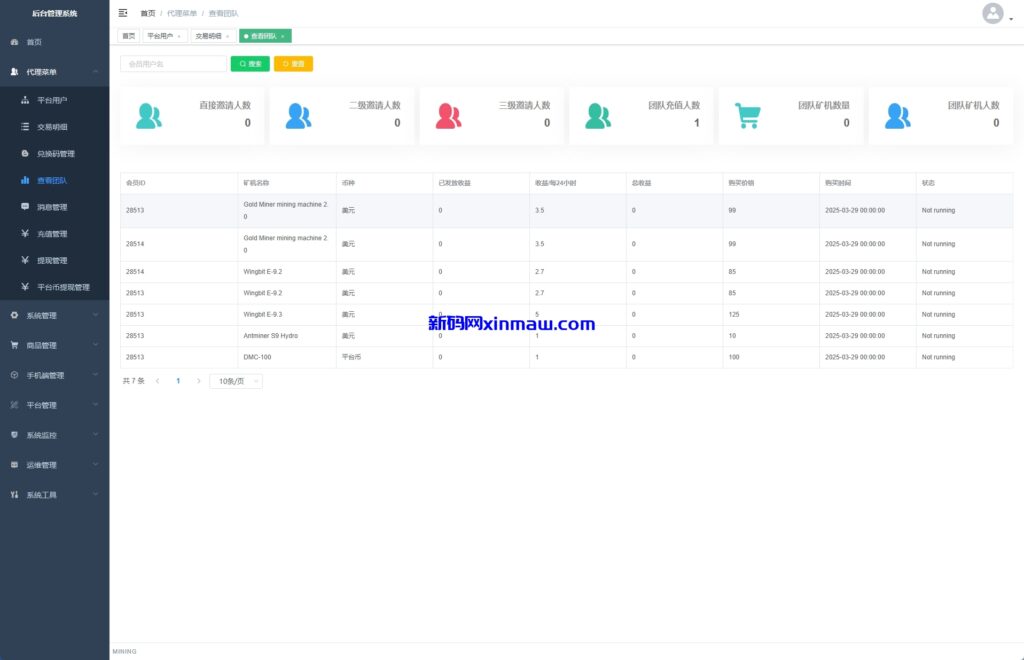 图片[15]-海外矿机系统/平台币矿机/三级分销/JAVA开源-新码网