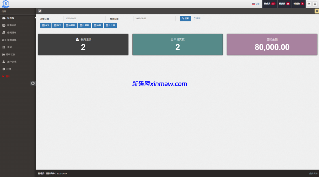 图片[13]-新版海外贷款系统/小额贷款平台/信用分/合同/提现码-新码网