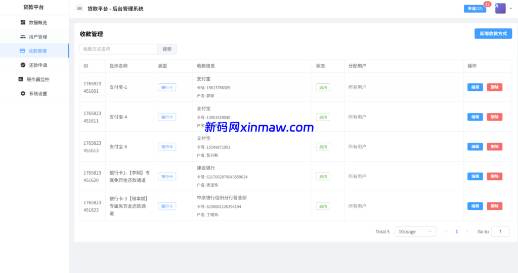 图片[13]-贷款催收系统/小额贷款/贷款逾期催收/java开发-新码网