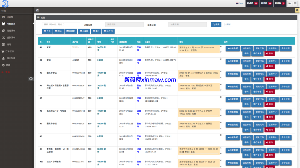 图片[14]-新版海外贷款系统/小额贷款平台/信用分/合同/提现码-新码网