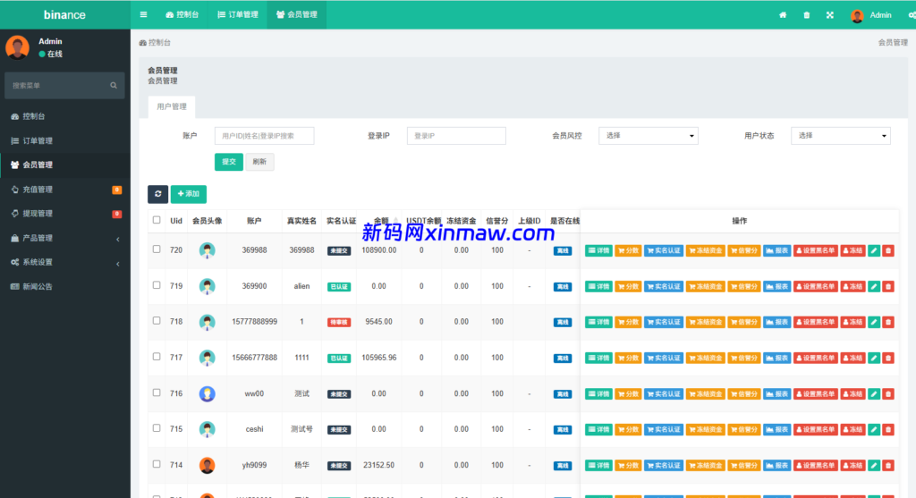 图片[14]-多语言仿币安微盘系统/期货时间盘/实名认证/信用分-新码网