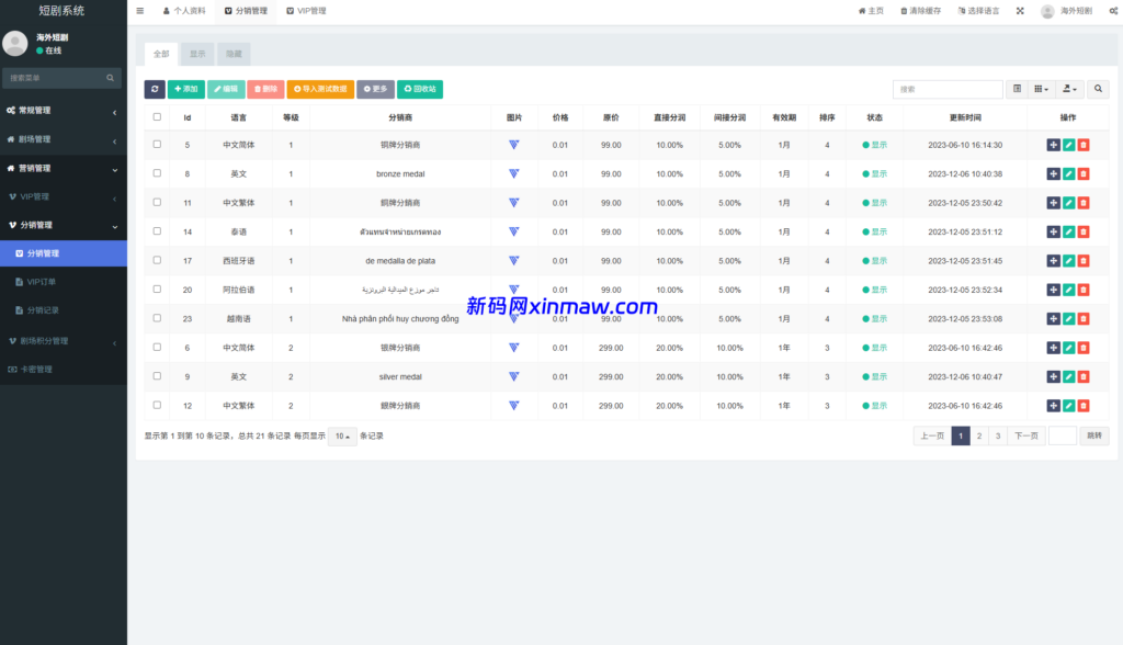 图片[19]-海外短剧系统/多语言短剧/收费短剧剧集/saas版源码-新码网