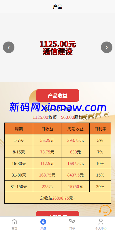 图片[2]-新UI投资理财系统/一路一带投资/签到/邀请返利-新码网