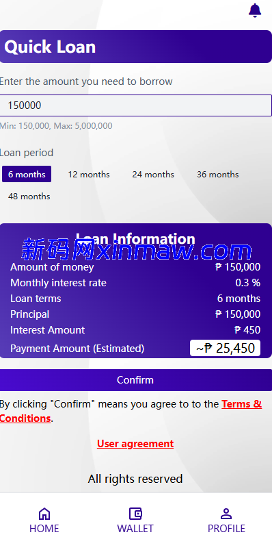 图片[2]-海外贷款平台/小额贷款系统/信用分/合同/提现码-新码网