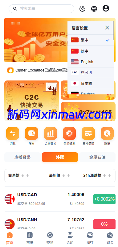 图片[2]-多语言交易所系统/永续合约交割合约/K线控制/C2C/借币-新码网