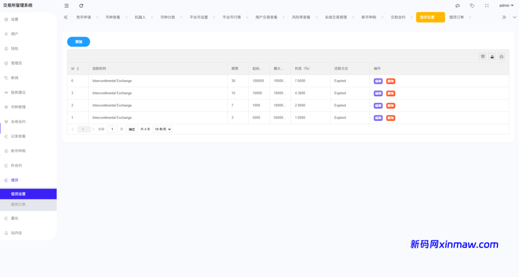 图片[27]-多语言综合交易所系统/外汇/期货/虚拟币/量化/申购交易-新码网