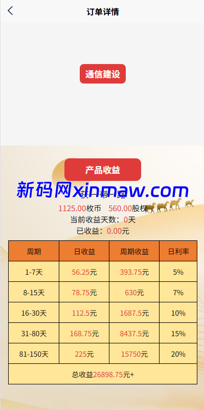 图片[5]-新UI投资理财系统/一路一带投资/签到/邀请返利-新码网