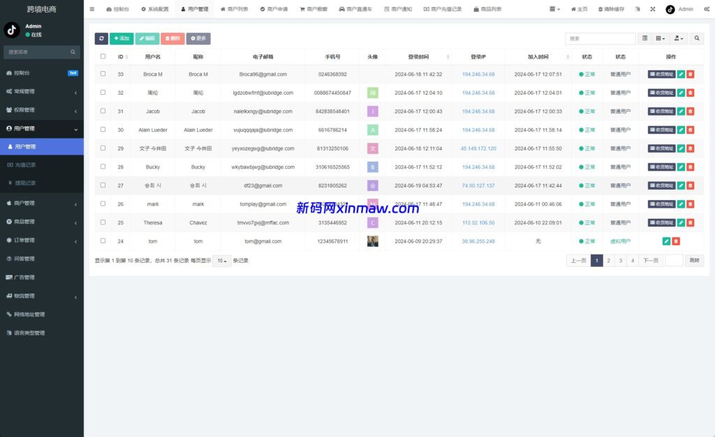 图片[16]-新版Tiktok跨境商城系统/多语言tiktok商城/内置客服-新码网海外源码