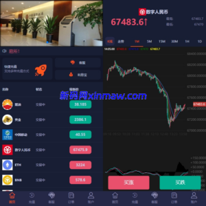 微盘系统微交易所新版UI手机电脑自适应新增利息宝单控全控 - 新码网-新码网