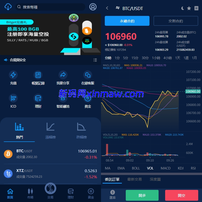 海外交易所系统 交割合约单控 全开源带源码 Vue前后端-新码网