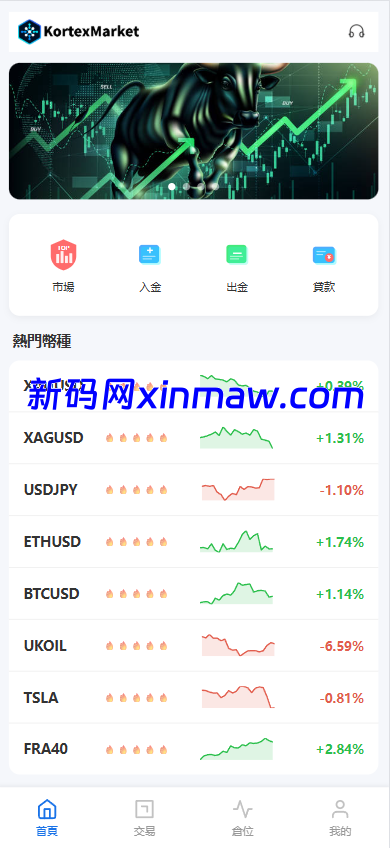 图片[2]-新UI海外综合盘交易所/股票/指数/K线控制/DAPP登录-新码网海外源码