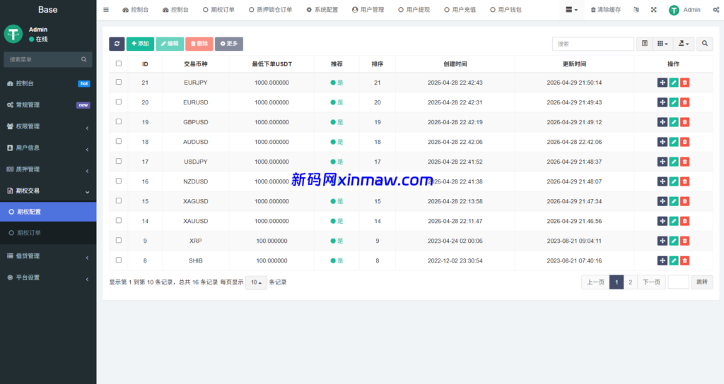 图片[20]-海外DAPP秒合约交易所/黄金/外汇/贷款/量化/信用分-新码网海外源码