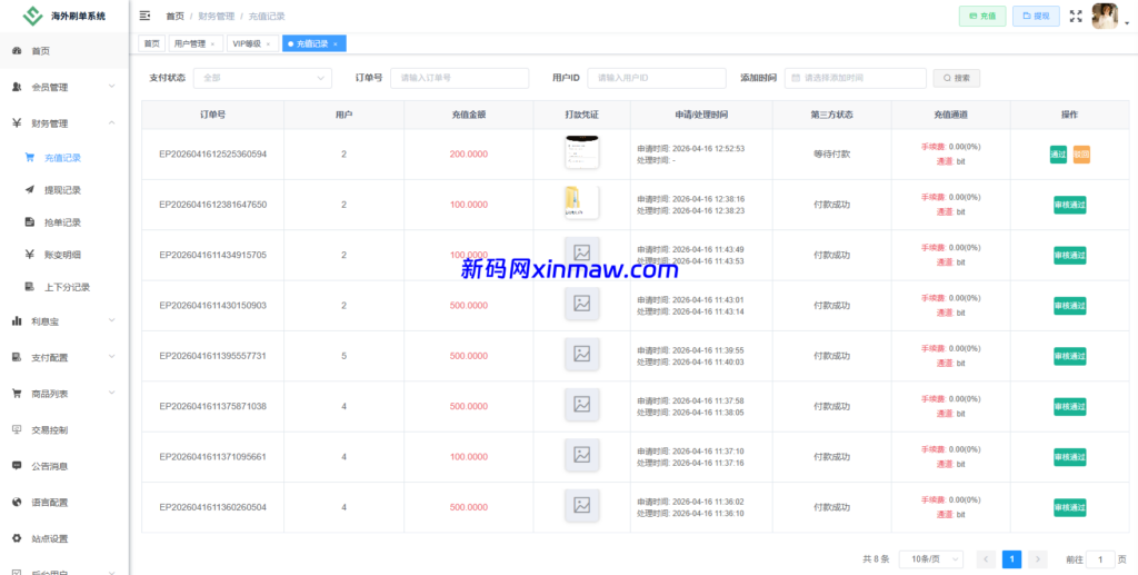图片[21]-JAVA抢单刷单系统/打针派单/连单/重置订单/信用分-新码网海外源码