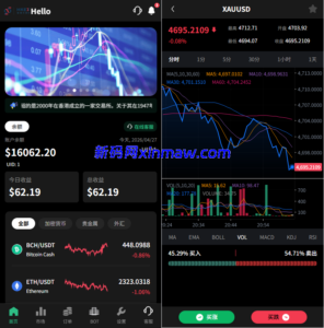 多语言秒合约/虚拟币/贵金属/外汇交易/贷款/投资-新码网海外源码