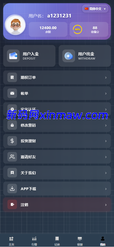 图片[10]-海外综合微盘系统/虚拟币/外汇/贵金属/实名认证/余额宝/信用分-新码网海外源码