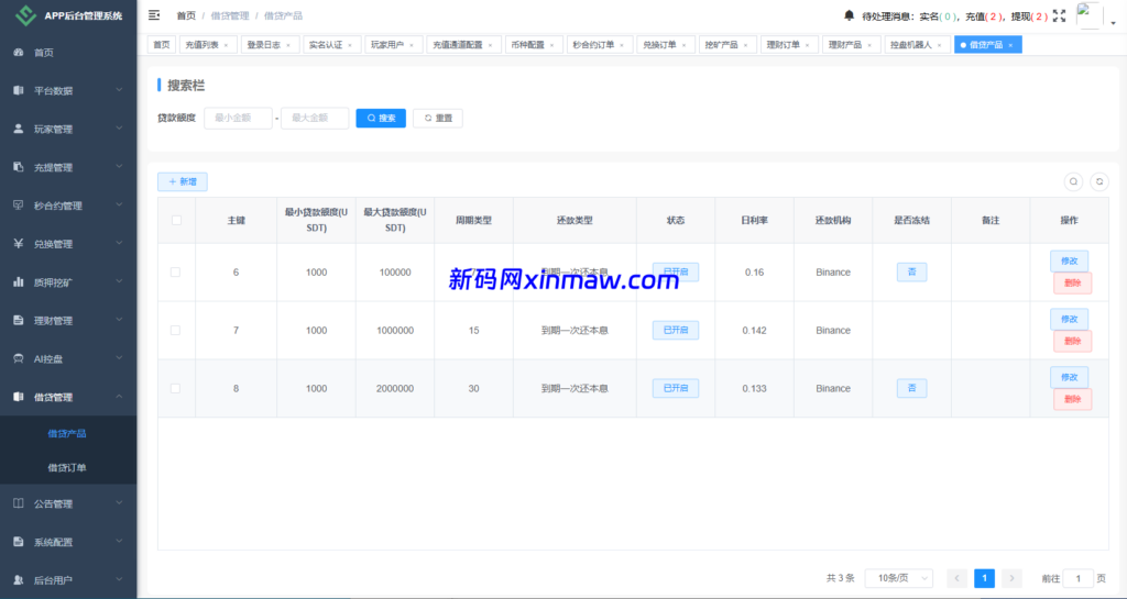 图片[23]-海外DAPP秒合约交易所/Crypto交易所/理财/质押/贷款-新码网海外源码