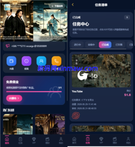 多语言视频任务系统/VIP任务/视频返利/余额宝/前端VUE-新码网海外源码