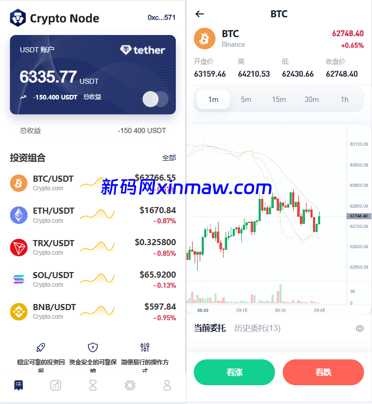 海外DAPP秒合约交易所/Crypto交易所/理财/质押/贷款-新码网海外源码